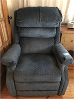 Blue recliner