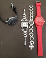 Lot of 4 Watches. Timex Digital (Works), Lacoste,