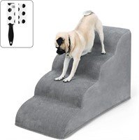 (U) 4 Steps Dog Ramp/Stairs for Beds and Couches,M