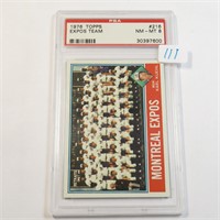 1976 Topps Expos Team PSA 8