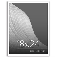 Americanflat 18x24 Picture Frame in White - Thin B