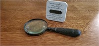 Blessed biblical sign, magnifying glass