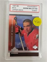 GRADED 9 MINT NORM MILLEY RC 1997-98