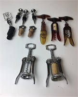 Assortment of Corkscrews and Bottle Stoppers