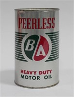 BA PEERLESS MOTOR OIL CAN