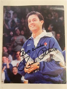 Rick Pitino Autograph Photo KY.  National Champs