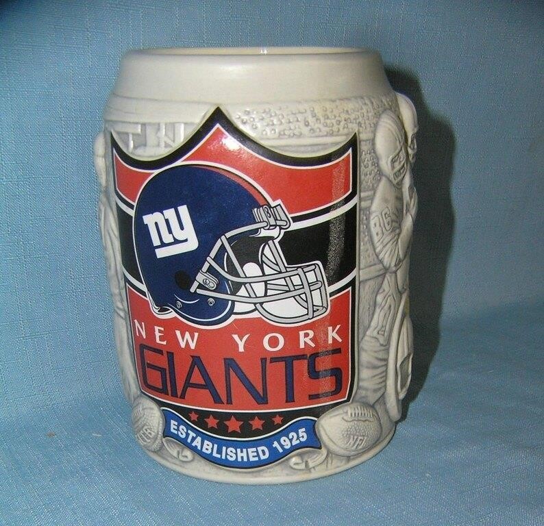 NY Giants German beer stein