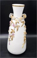 Victorian Derby Crown porcelain mantle vase