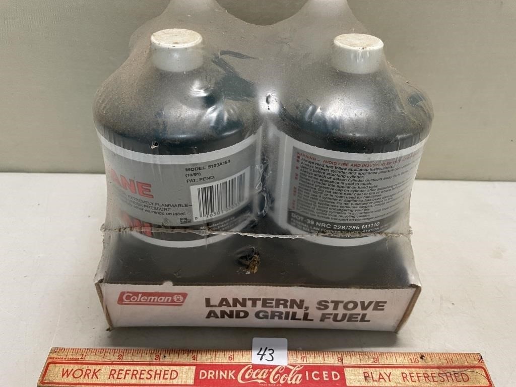 COLEMAN CAMP STOVE FUEL - 4 BOTTLES