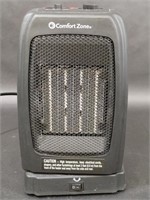 Comfort Zone Oscillating Black Electric Heater