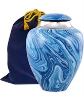 NEW $90 Olympus Blue Cremation Urn for Ashes
