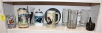 Sports Mugs, Glass, Stein, pipe ashtray,