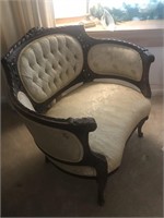 Wide Victorian Antique Chair