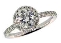 14k Gold 1.54 ct Round Brilliant Diamond Ring