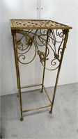 Tall metal planter stand 37.5x15x15”