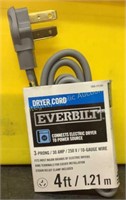 Everbilt Dryer Cord 4’