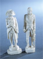 Napoleon and Wellington figures.