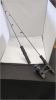 2 Small Fishing Poles w/ Tackle Box