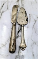 Sterling Silver Handle Knife & Cheese Spreader