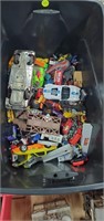Tote of Random Toy Vehicles