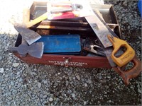 International Harvester tool box w tools