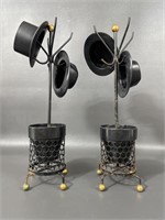 Two Mid-Century Necklace Holders/ Planters