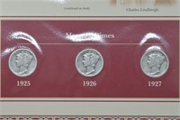 3 Mercury Dime Coin and Stamp Collection