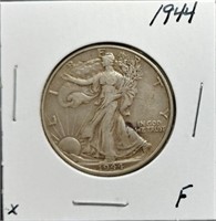 S: 1944 F WALKING LIBERTY HALF