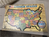 VINTAGE UNITED STATES PUZZLE