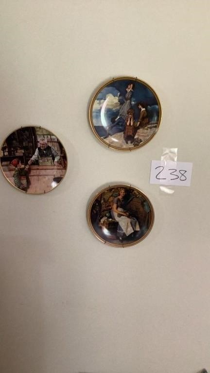 Norman Rockwell plates three in total