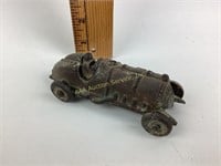 Metal Cast Race Car Toy has oxidation and surface