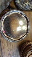 Silver Plate Round Platter (Dining Room)