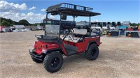 2018 Red EZGO Jeep Golf Cart