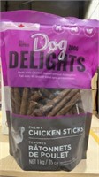 $37 Dog delights, chewy chicken strips,1 KG