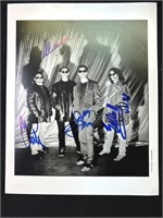 Sting autographed band photo