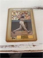 Barry Bonds Rookie Card 1987 Topps