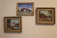 French Homestead Paintings Framed