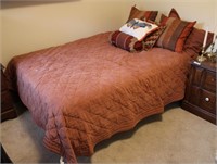 Full Size Brass Bed Framed Bed