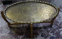 BEAUTIFUL ANTIQUE SOLID BRASS COFFEE TABLE