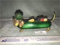 Unique Pickle Weiner Dog with Vegetables