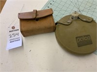 Canteen & Leather Ammo Clip Belts