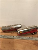 Texaco and Shell Toy trailers