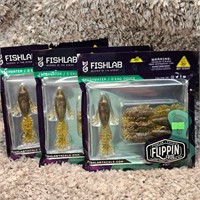 Fish Lab Lot of 3 Flippin Frog Green