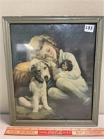 ``RAGS ON GUARD`` ANTIQUE FRAMED PRINT