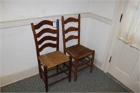 5 Ladder Back Chairs--4 matching