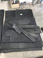 Heavy mats, assorted cut offs and pieces