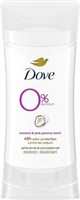 3-Pk Dove Deodorant, 0% Aluminum, Coconut & Pink