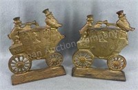 Cast Iron Carriage Book Ends