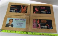 4 Wood Plaques From Shows at Harrah's