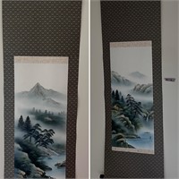 Pair of vintage wall panels